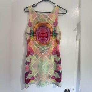 Floral Multicolor Sleeveless Dress